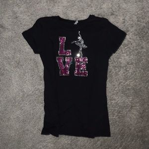 Rhinestone Dance Fitted Shirt